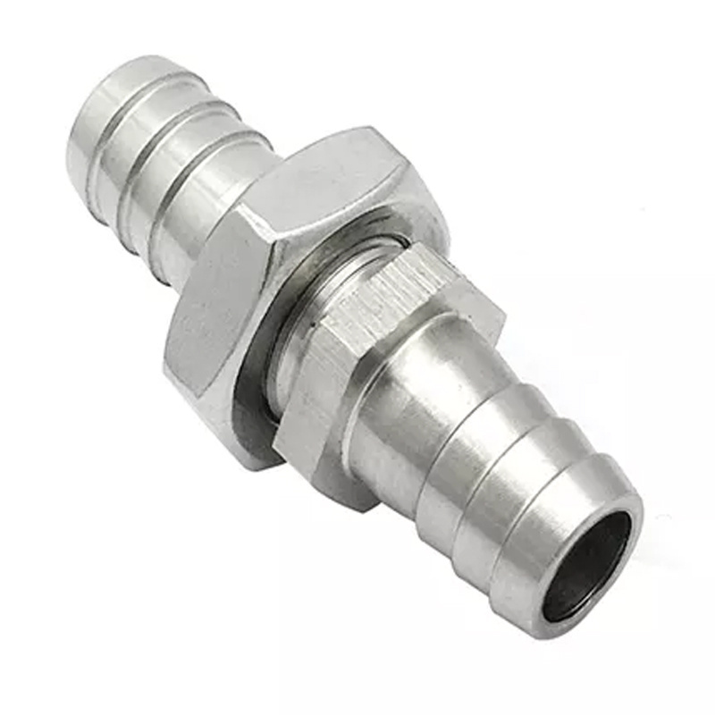 Manufacturer Pipe ID 6 8 10 12 14 16mm Hose Barb Bulkhead Brass Barbed Tube Pipe Fitting Coupler Connector Adapter