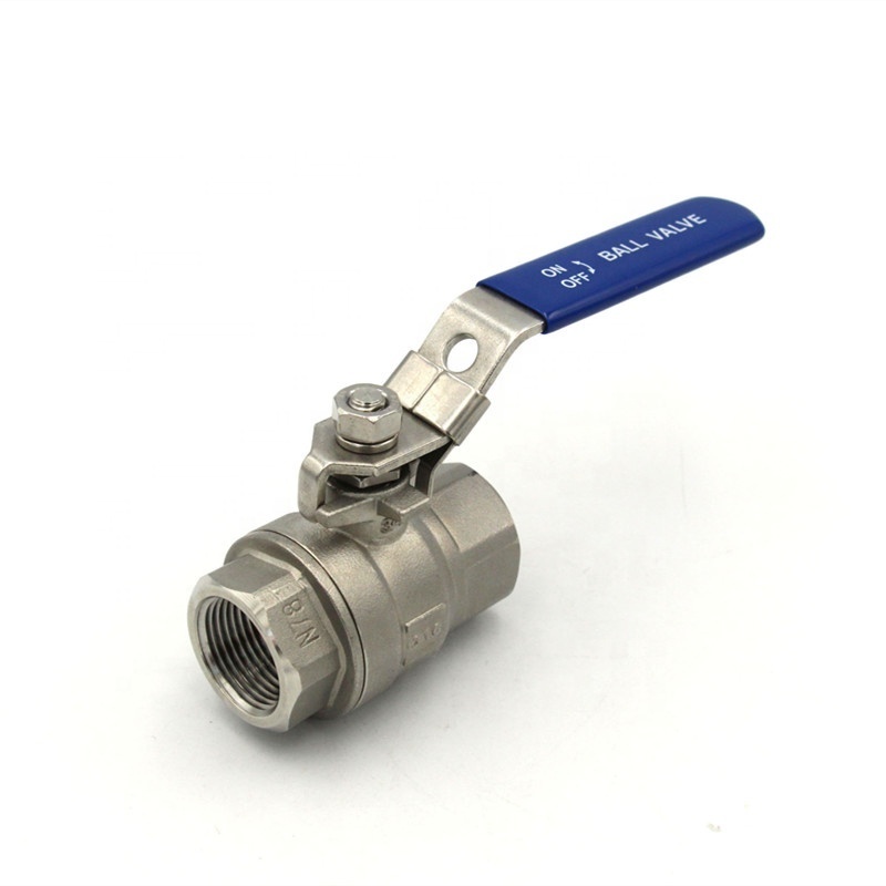 Stainless steel 201/304/316 2pc ball valve bsp npt thread valve