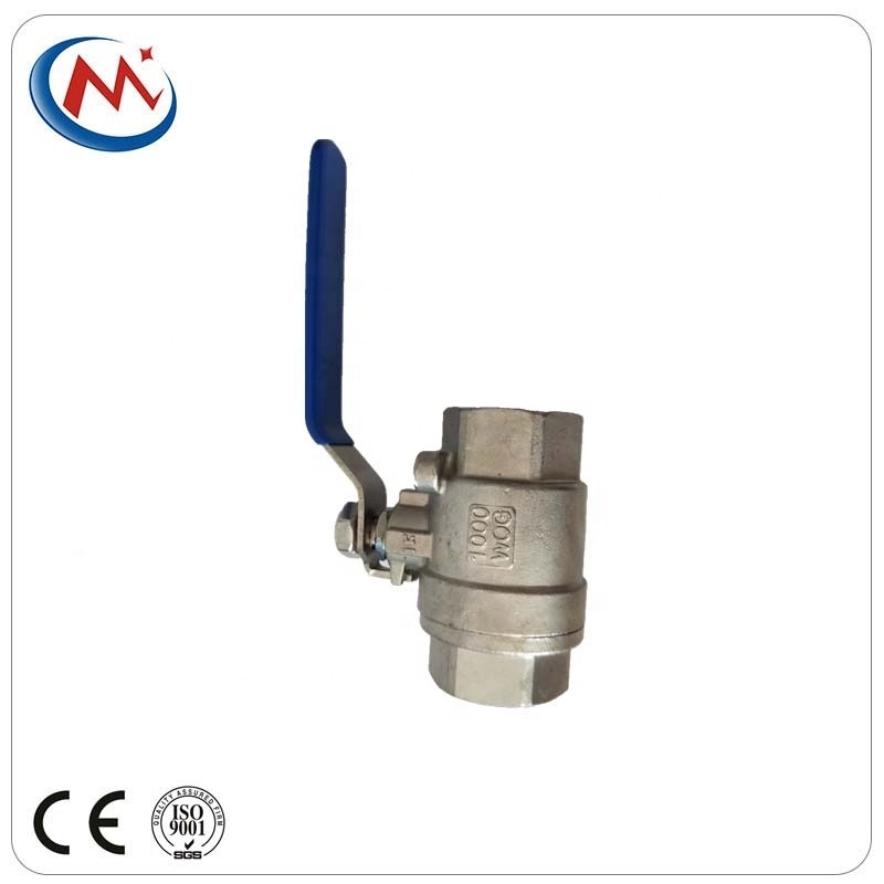 Stainless steel 201/304/316 2pc ball valve bsp npt thread valve