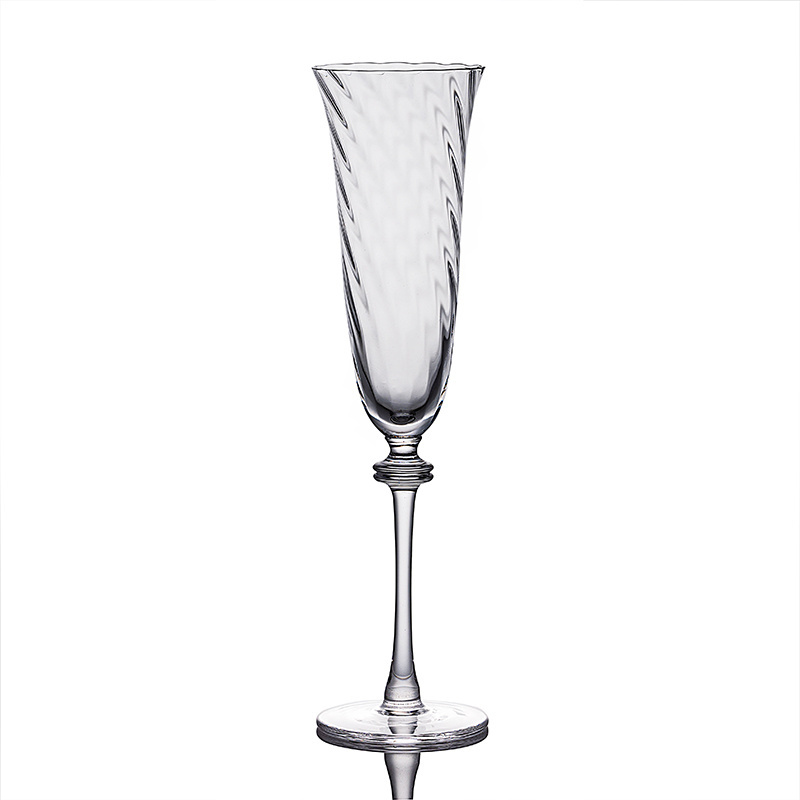 Optical design transparent crystal glass red wine glass champagne wine glasses