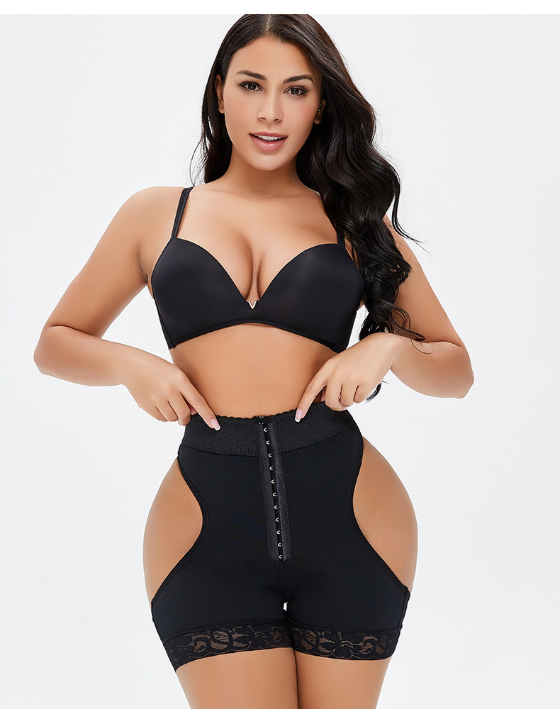 Hot Sale New Design Compression Elasticity Soft Women Belly Tummy Control High Waist Strap Body Shaper Butt Lifter Shapewear