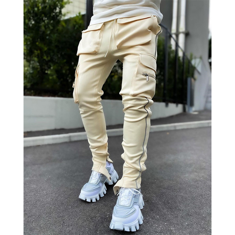 High Quality Khaki Casual Pants Men Tactical Joggers Camouflage Cargo Pants Fashions Black Trousers