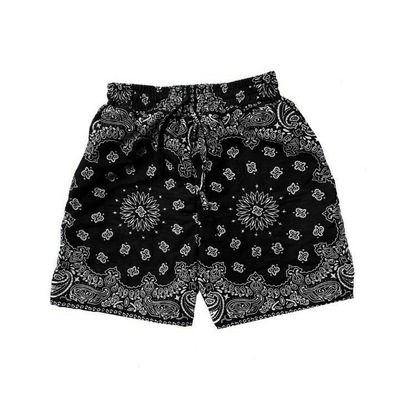 XXXL Street wear summer 2021 custom five point drawstring waist plus size cargo short pants for hip hop men's bandana shorts