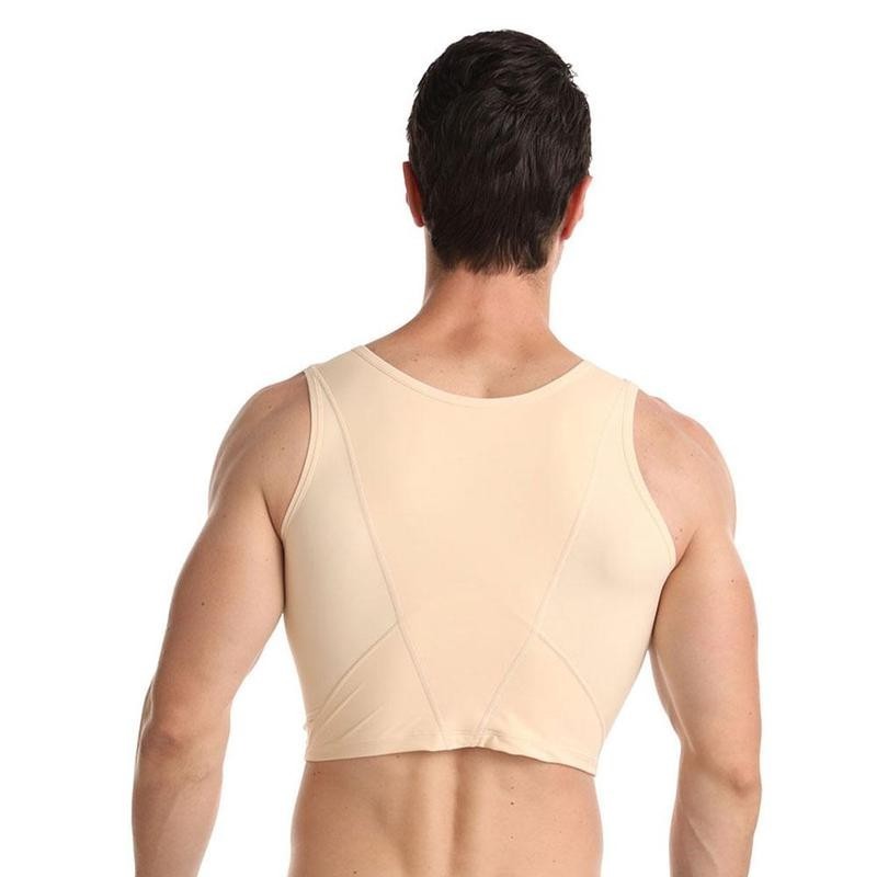 Men Chest Shaper Vest Gynecomastia Chest Male Vest Top Sexy Bra Men Posture Corrector Back Support Compression Corset Vest