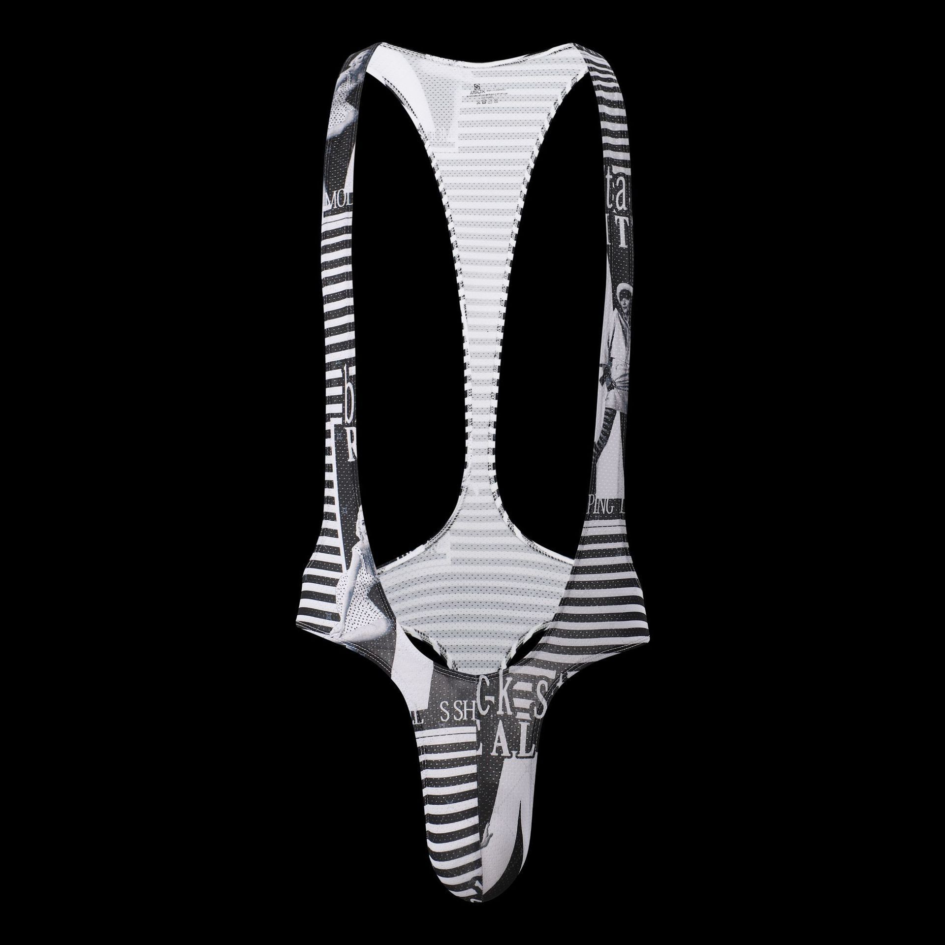 Printed Thong Erotic Jumpsuit For Men