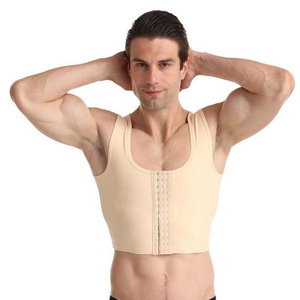 Men Chest Shaper Vest Gynecomastia Chest Male Vest Top Sexy Bra Men Posture Corrector Back Support Compression Corset Vest