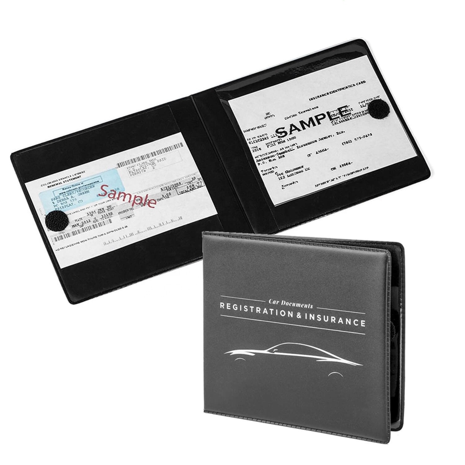 Customized Plastic Master Car Registration Wallet Holder, Car Document Card Holder