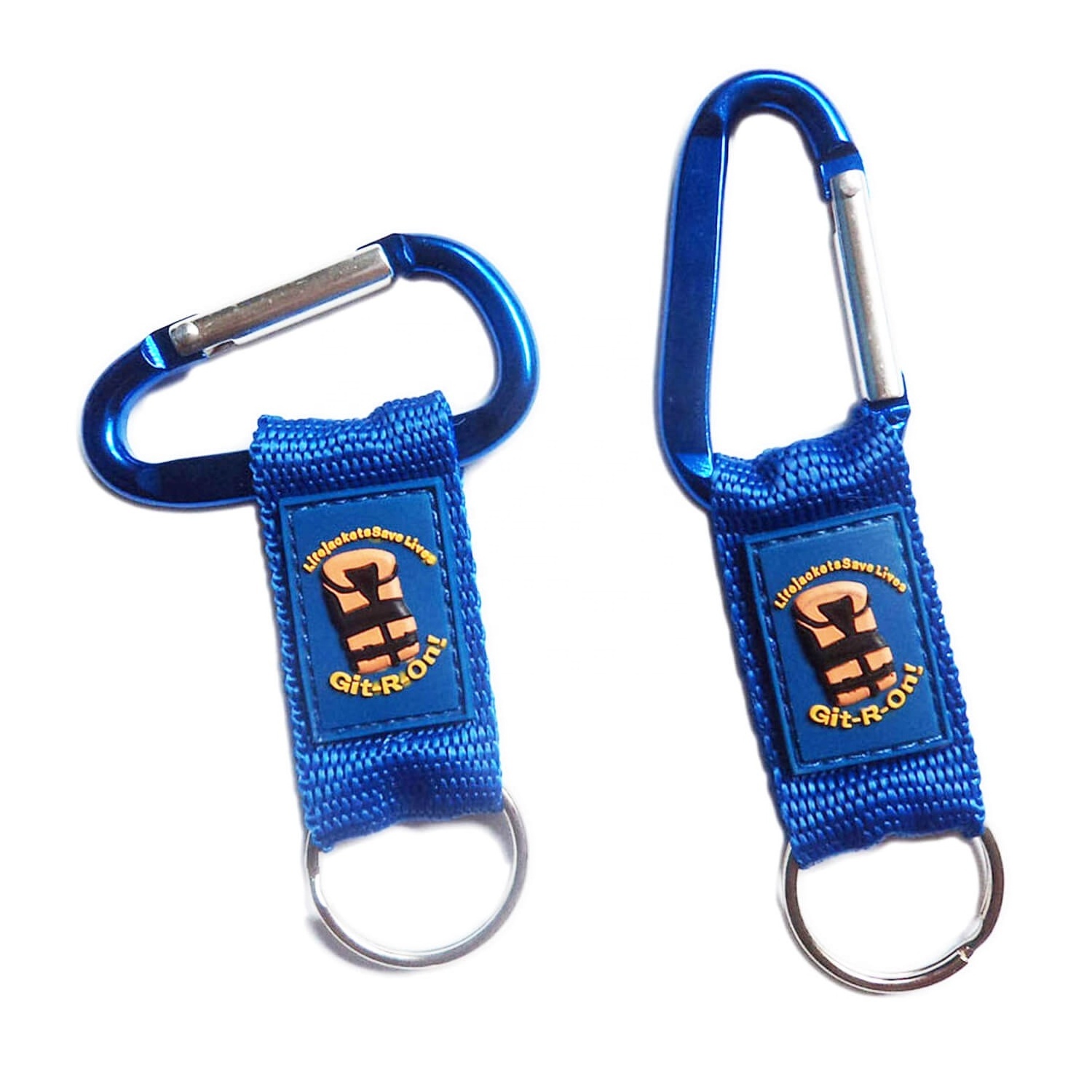 Metal Carabiner Clip Locking nylon custom keychains Design Alloy Carabiner Keychain for Outdoor Camping, Key Ring Clip