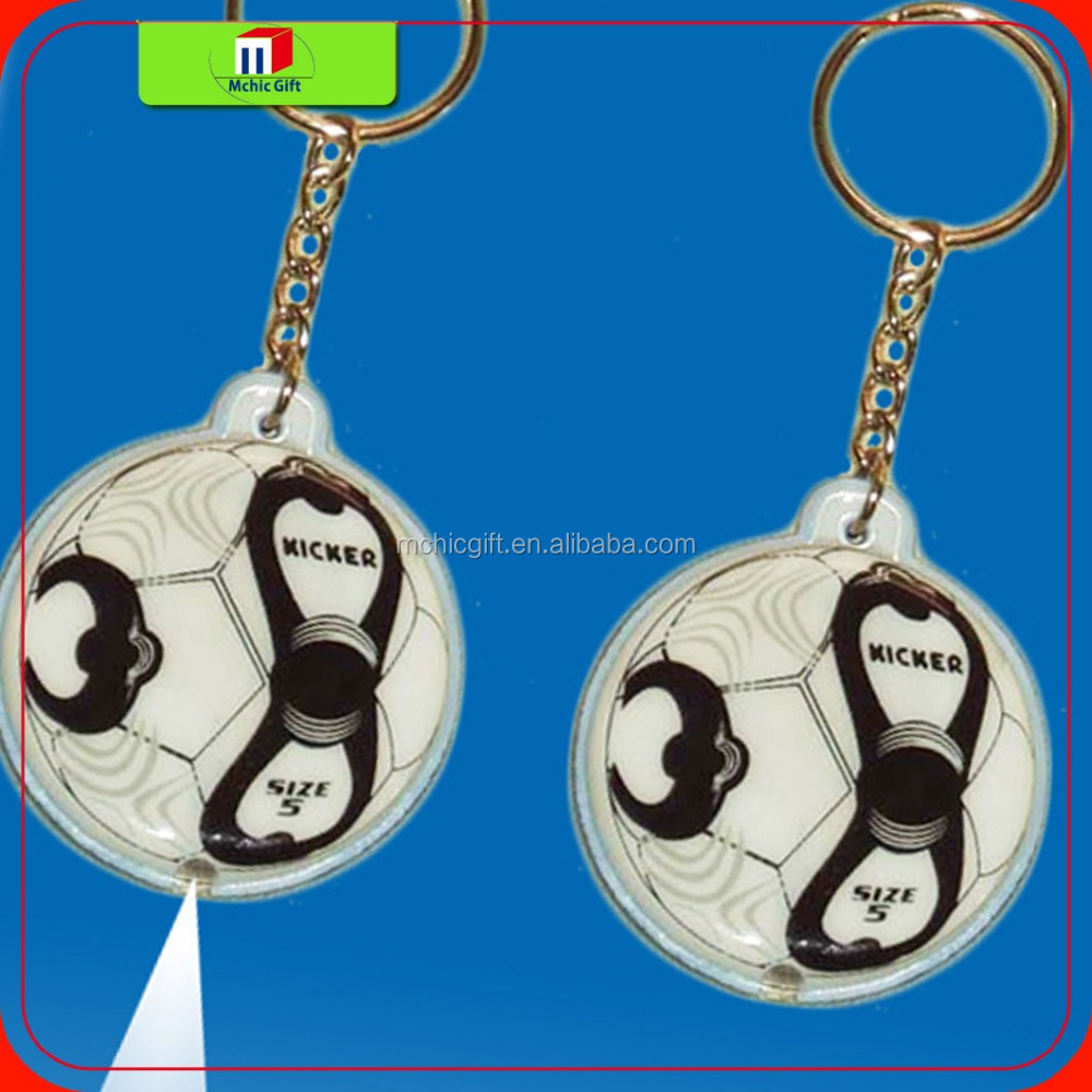 Customized Shape Keyring Flashlight, Flashlight Key Chain, Full Color Printing