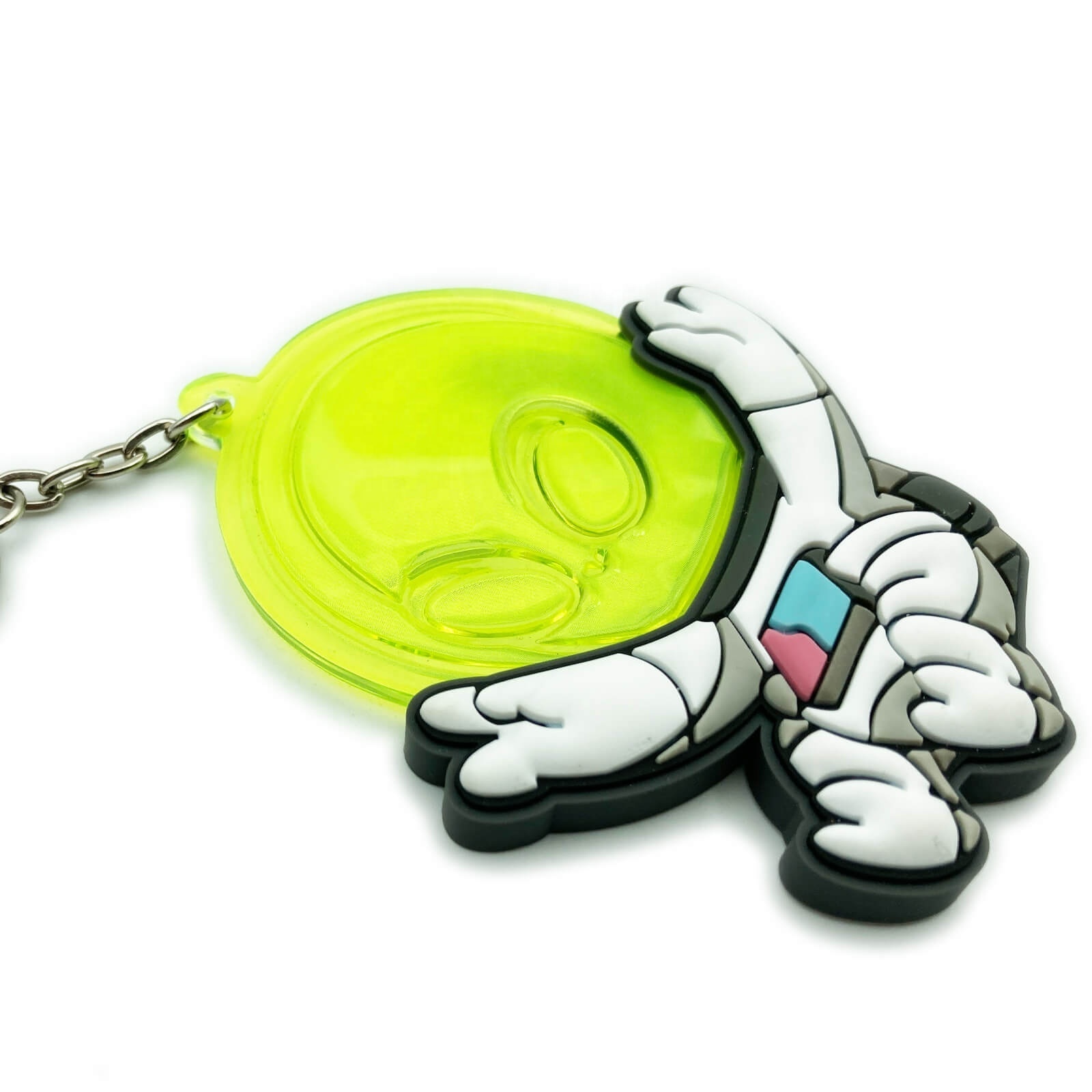 Soft Vinyl Reflective Keyring Safety Reflective Key Chain Custom Design Reflector Keychain