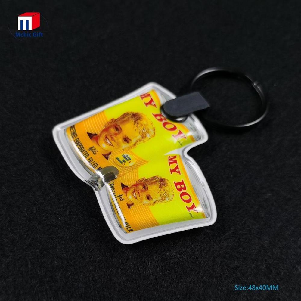 Custom Full Color Printing PVC Led Keychain for Promotion, Flashlight KeyChain