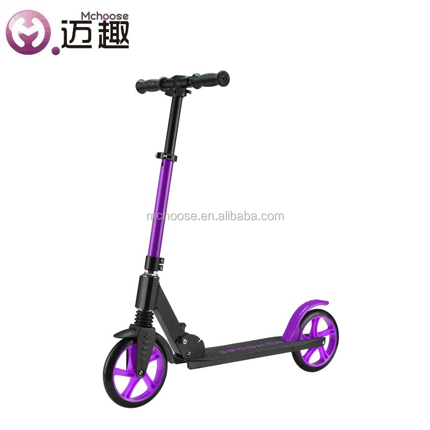 100% Aluminum Frame Safety Manual Kick Wheel Scooter For Sale