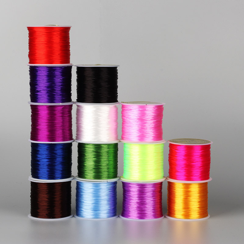 60M/Roll Strong Elastic Crystal Beading Cord 0.6mm Stretch Thread String Bracelet Wires For Jewelry Making Cords Line