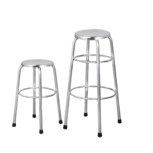 Metal Round And Square Shape Base Bar Stool Chairs Stainless Steel Stool Dining Stool For Home Or Outdoor