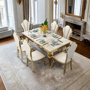 Dining Room Furniture Wedding Dinning Table Modern Marble Dining Table Set Luxury Hotel Restaurant Dining Tables Home Furniture