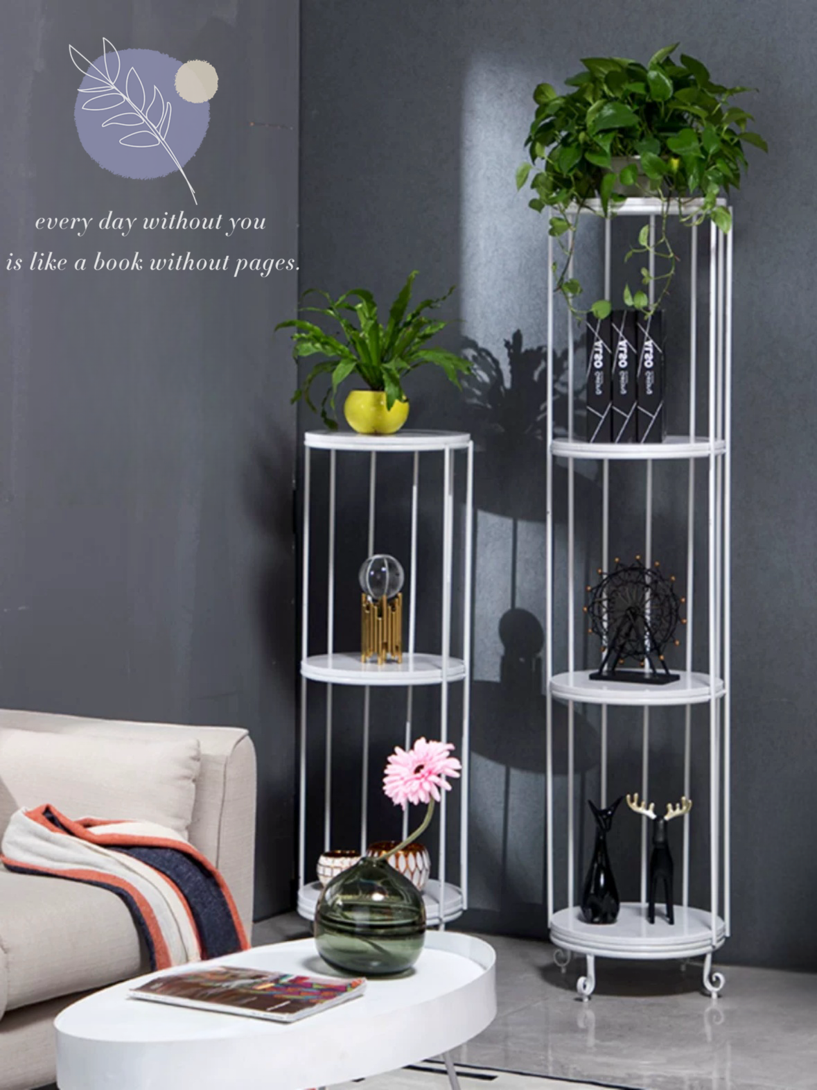 Multi-tier Creative Birdcage Rack For Living Room Indoor Iron Flower Stand Solid Wood Shelf Decoration Home Storage Racks