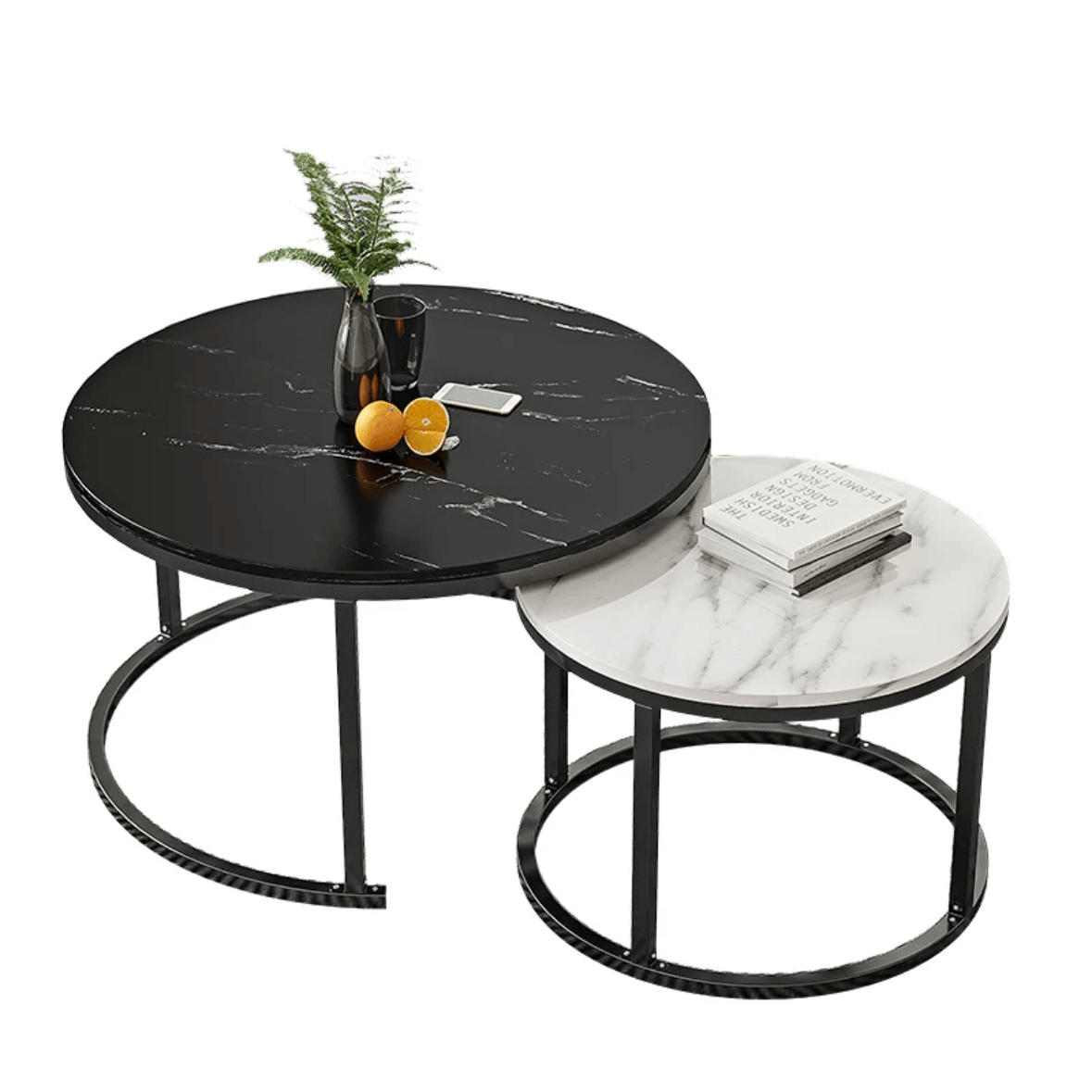 Factory Wholesale European Style Elegant Marble Modern Round Living Room Center Coffee Table