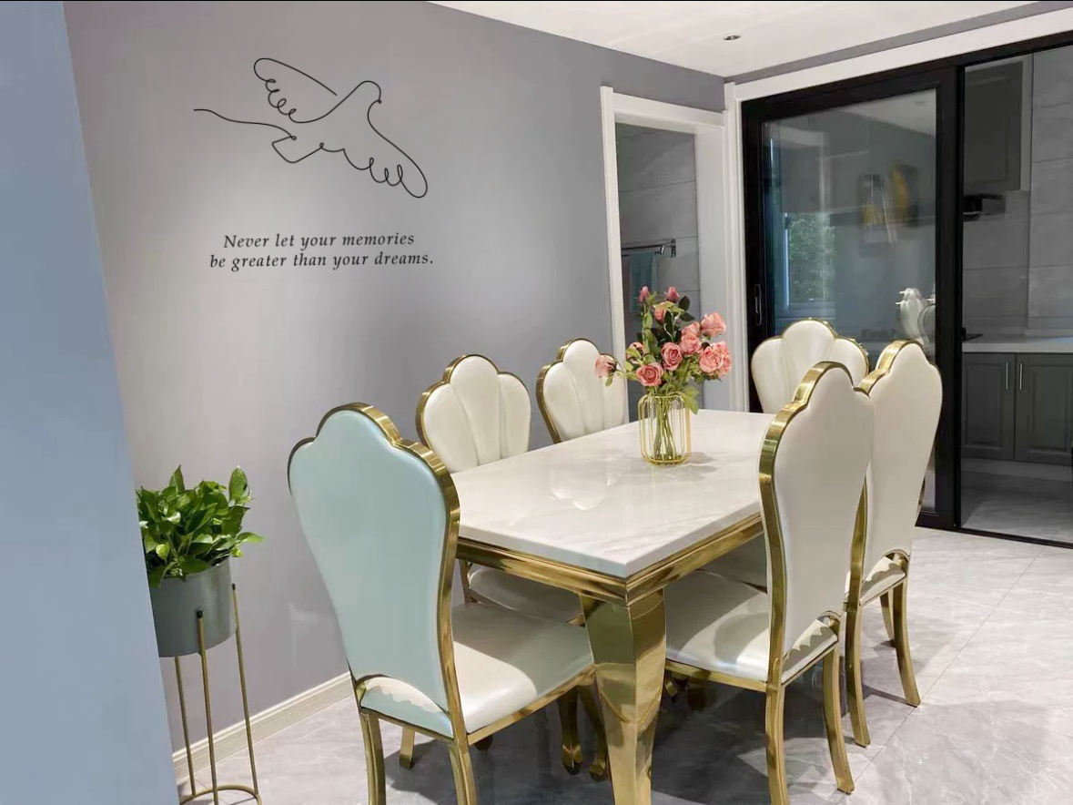 Dining Room Furniture Wedding Dinning Table Modern Marble Dining Table Set Luxury Hotel Restaurant Dining Tables Home Furniture