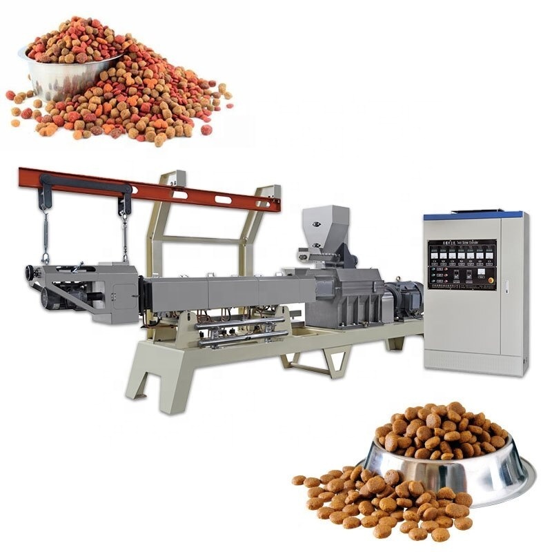 Automatic dry dog pet food production line pet food processing machine pet kibble production line