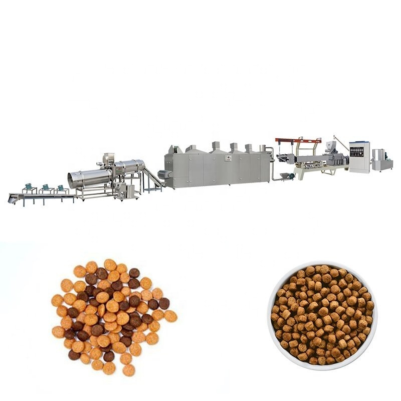 Automatic dry dog pet food production line pet food processing machine pet kibble production line