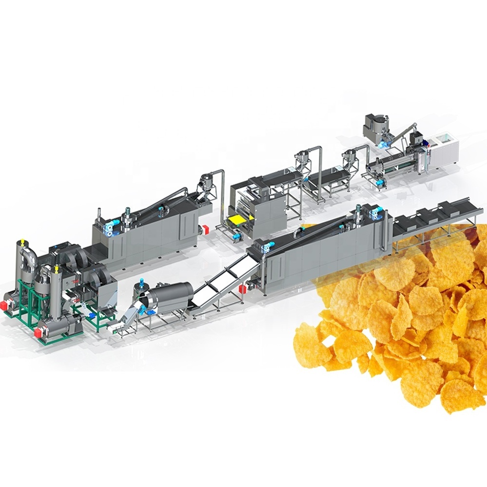 Corn Flakes Making Machine Customization Corn Flake Extrusion Machine