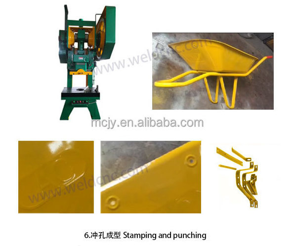 J&Y China Power Wheelbarrow Manufacturing Machine Wheelbarrow Production Line Of Happiness Wheelbarrow Tyre Making Machine