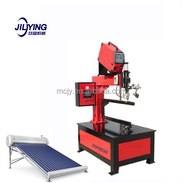 J&Y Security 1000Mm Longitudinal Seam Welder Hydraulic Press 10000 Ton Solar Water Heater Production Line