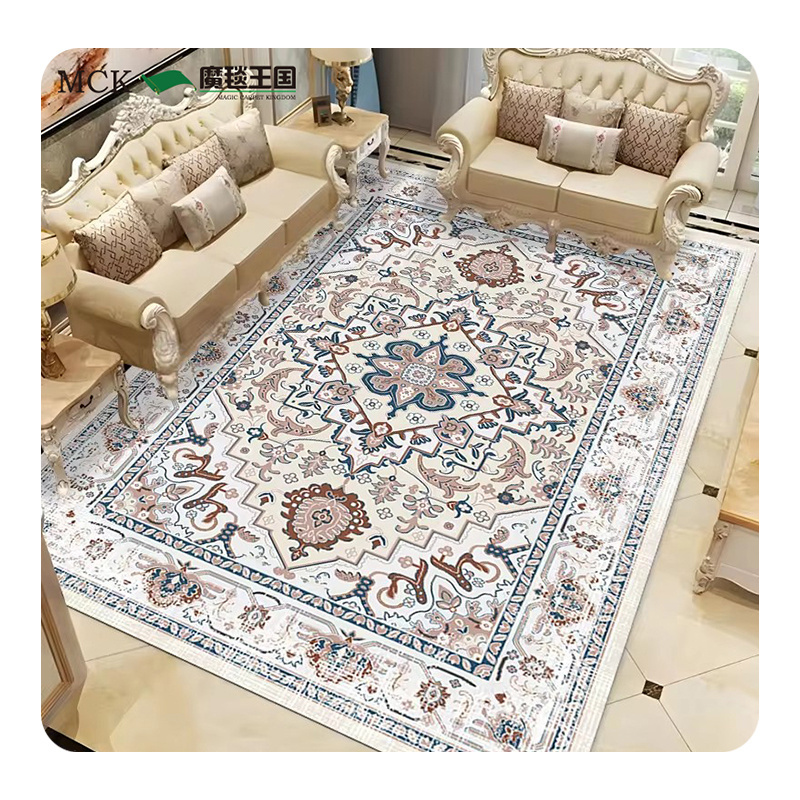 Magic Carpet Kingdom Factory Folding Rubber Back Non-Slip Washable Printed Custom Prayer Bathroom Rug Carpets Turkish Area Rugs