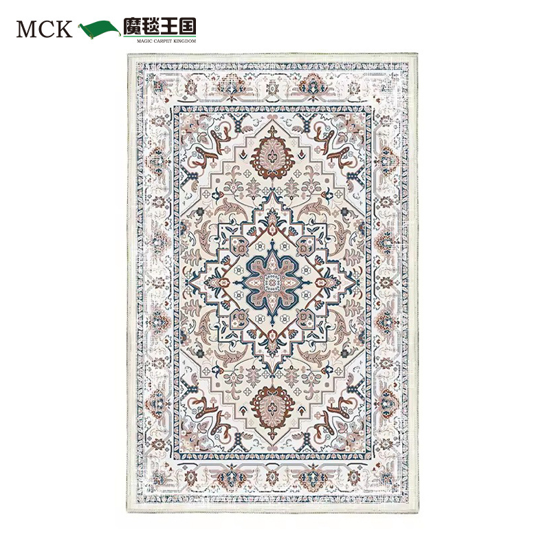 Magic Carpet Kingdom Factory Folding Rubber Back Non-Slip Washable Printed Custom Prayer Bathroom Rug Carpets Turkish Area Rugs