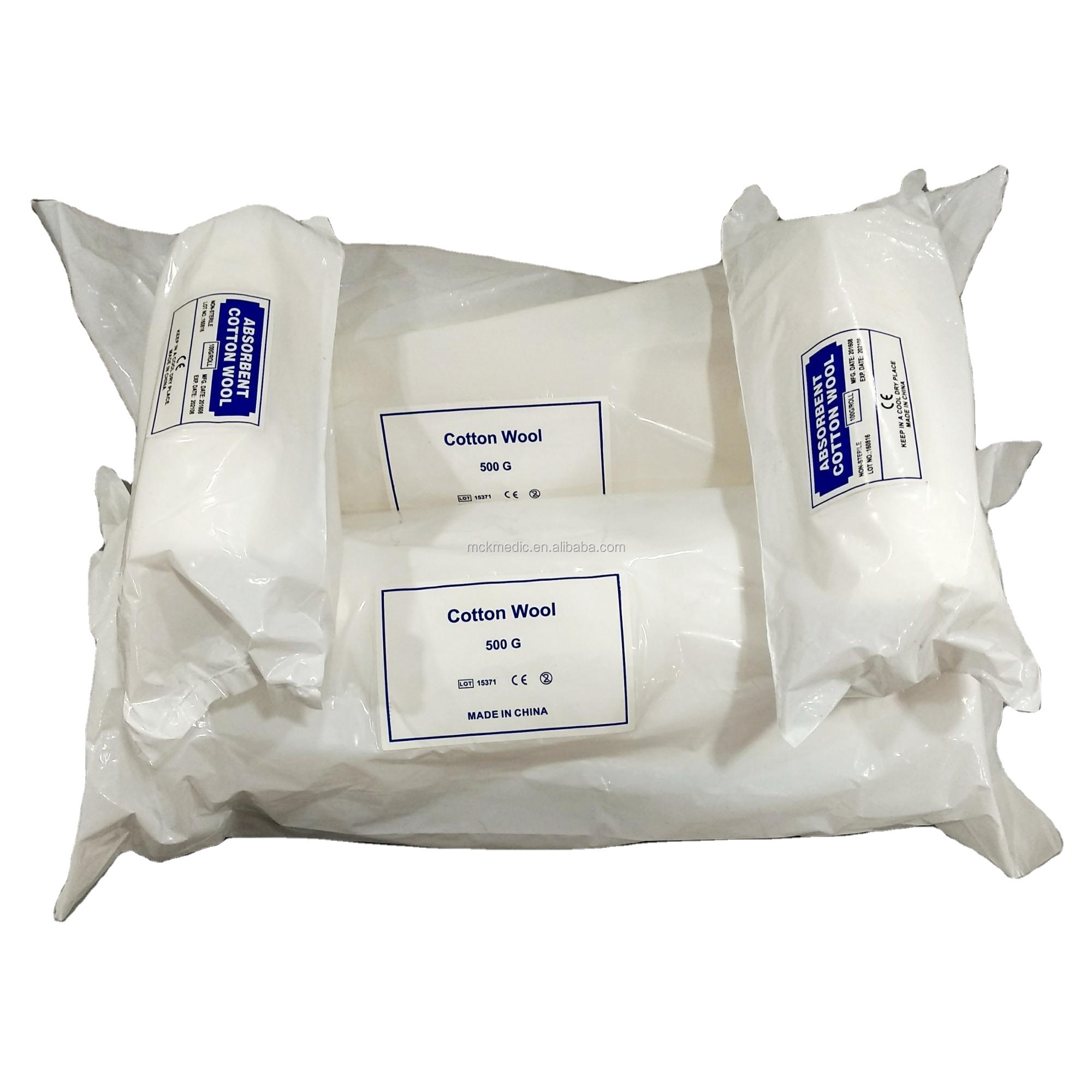 Absorbent cotton wool roll 500g