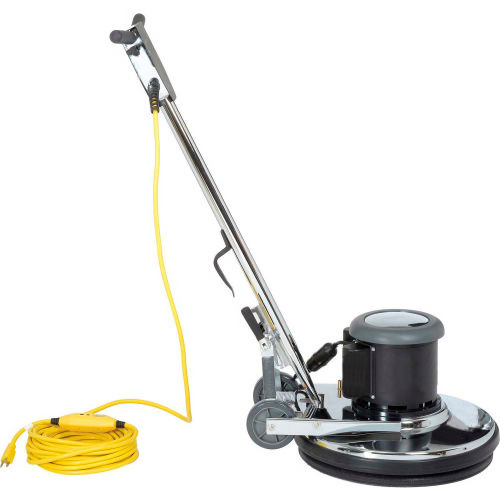 FM17 low speed floor machine, 17in cleaning path 110V, includes 1 pad driver, 1 floor brush and 1 carpet brush