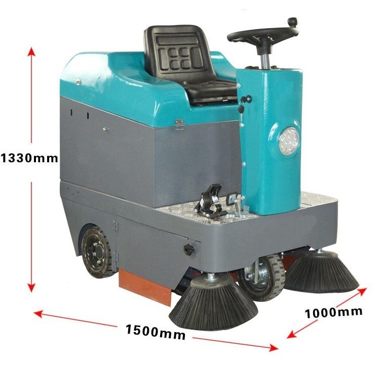 China industrial road sweeper machine street floor sweeper machine Commercial Magnetic ride on Sweeper RS1050