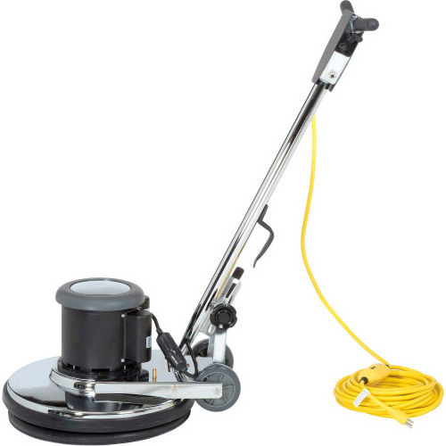 FM17 low speed floor machine, 17in cleaning path 110V, includes 1 pad driver, 1 floor brush and 1 carpet brush