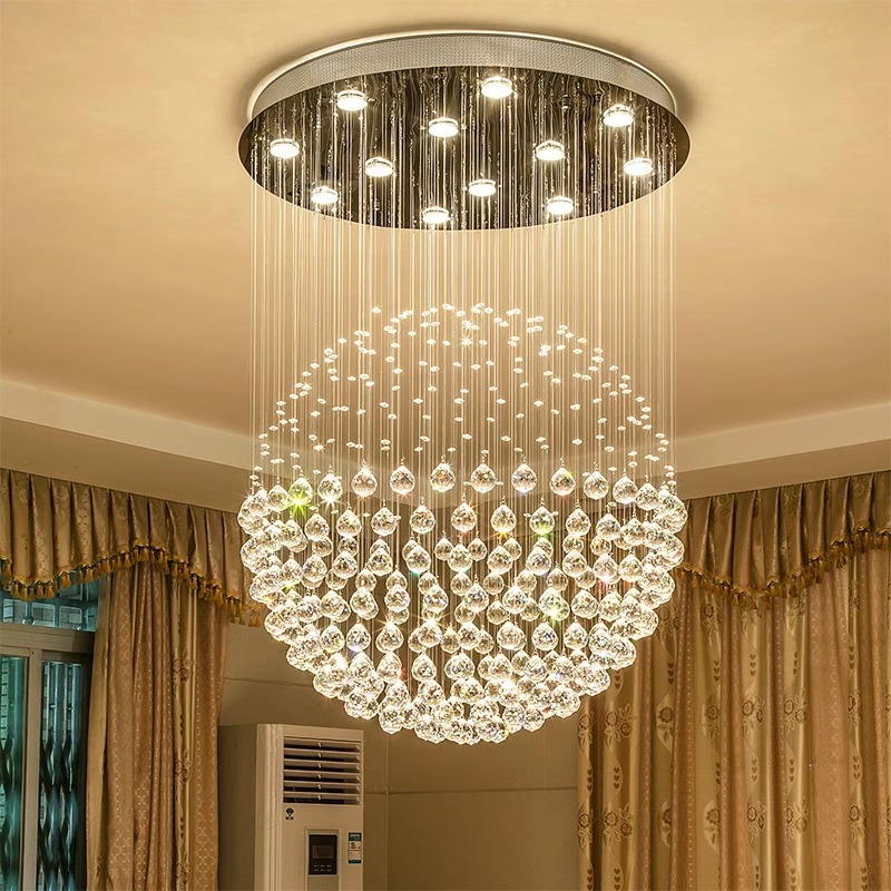 Hanging lamp modern gold luxury crystal chandelier bedroom gold k9 crystal chandeliers pendant lighting