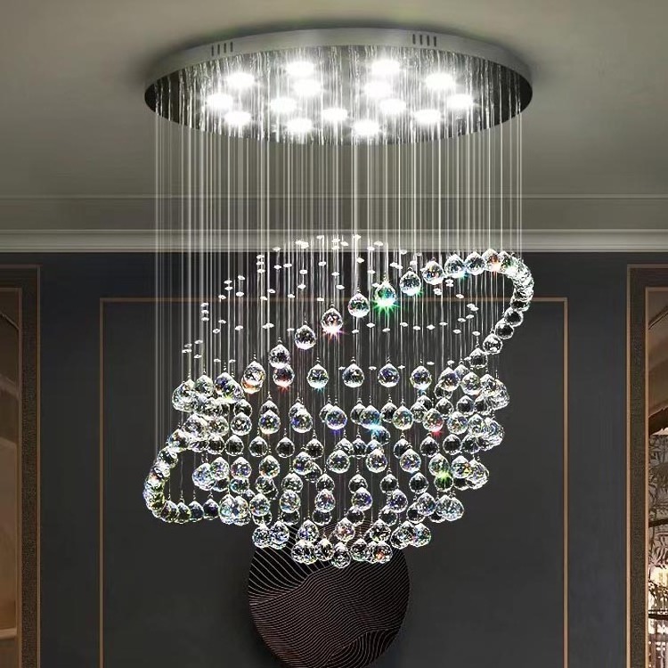 Luxury cristal balls ceiling chandelier for living room and dining room pendant lighting chandeliers