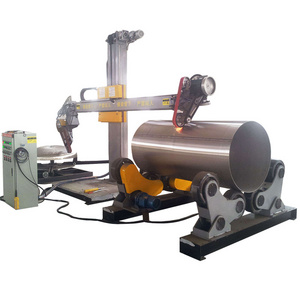 Portable stainless steel steel tank &dish  pipe buffing polishing machine