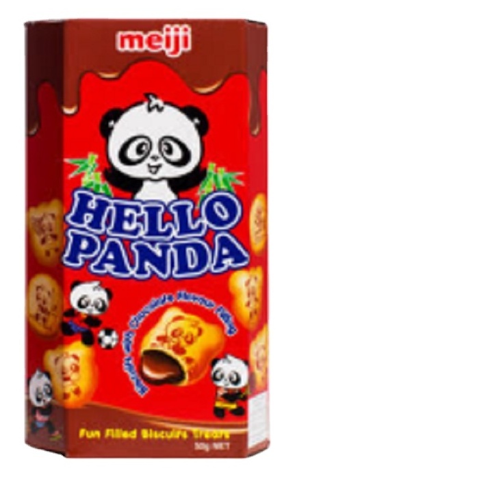 Hello Panda Cocoa type Chocolate Flavoured Biscuit made in Singapore