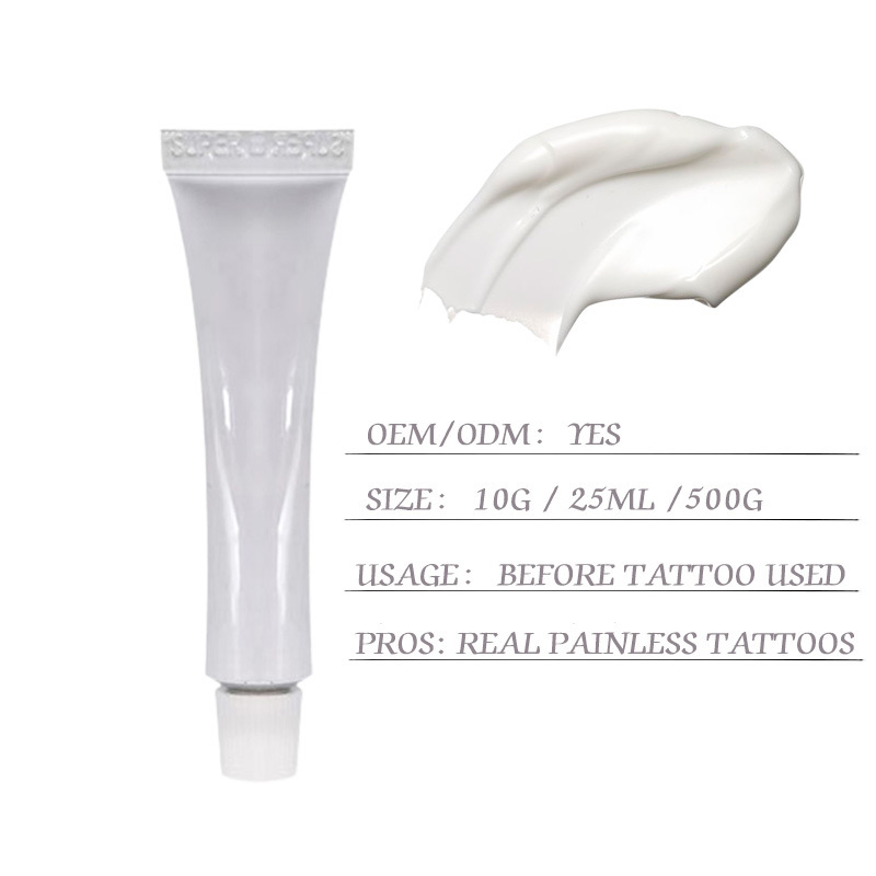 OEM/ODM Tattoo Cream Label For micropigmentation Adjuvant Tattoo Numbing Cream.