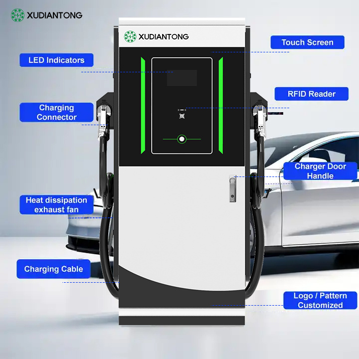 XUDIANTONG DC fast charger 90kW 120kW 150KW 180kW OCPP DC Charger for electric car and electric bus