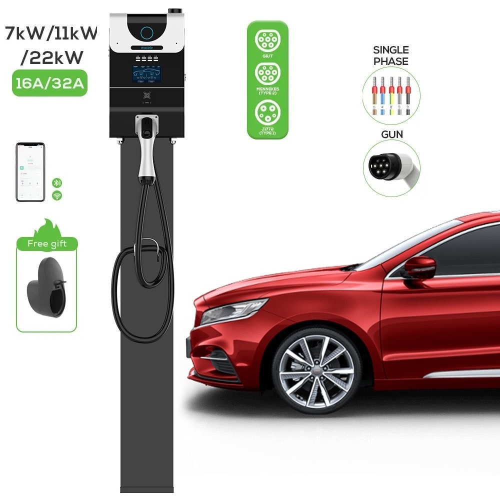 XUDIANTONG22KW 11KW WIFI Rfid Electric Car AC Charging Station Charger Home Electric Car With Payment