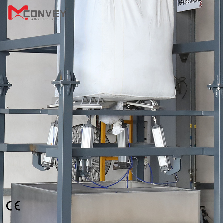 Industrial Dust Free big bag unloading system bulk bag discharger station with dust control