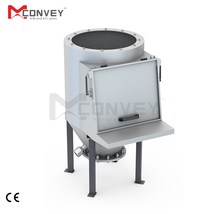 Dust free powder material manual 25kg bag vacuum loader dumping station with Dust Collector