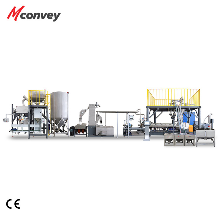 Plastic pellet PE PP pelletizing machine granulator compounding twin screw extruder machine for sale