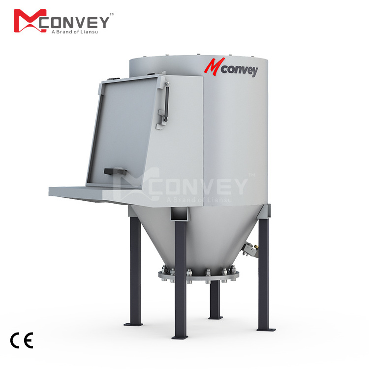 Dust free powder material manual 25kg bag vacuum loader dumping station with Dust Collector