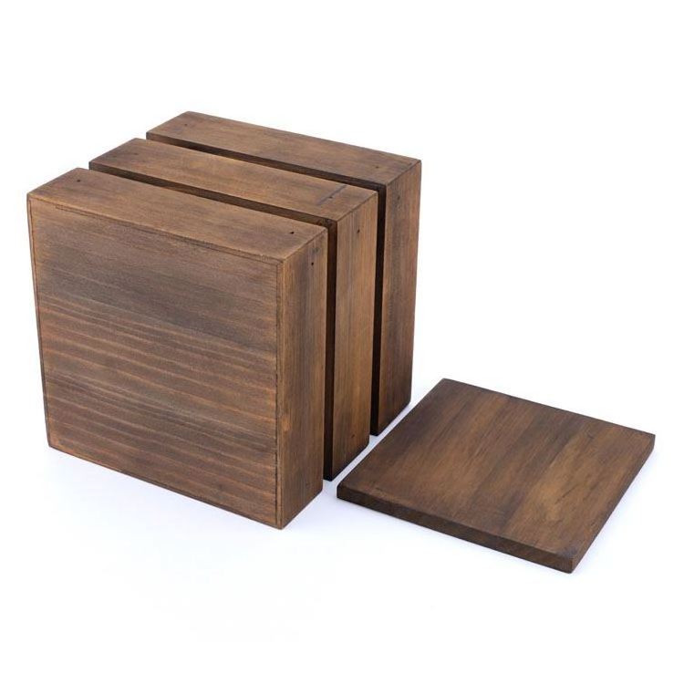 Solid wood storage box wooden crates rustic supermarket display decorative box