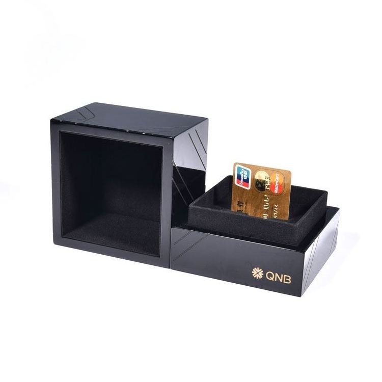 stand card  single brain sorter kinder mix twister commemorative  Piano lacquer wooden coin box