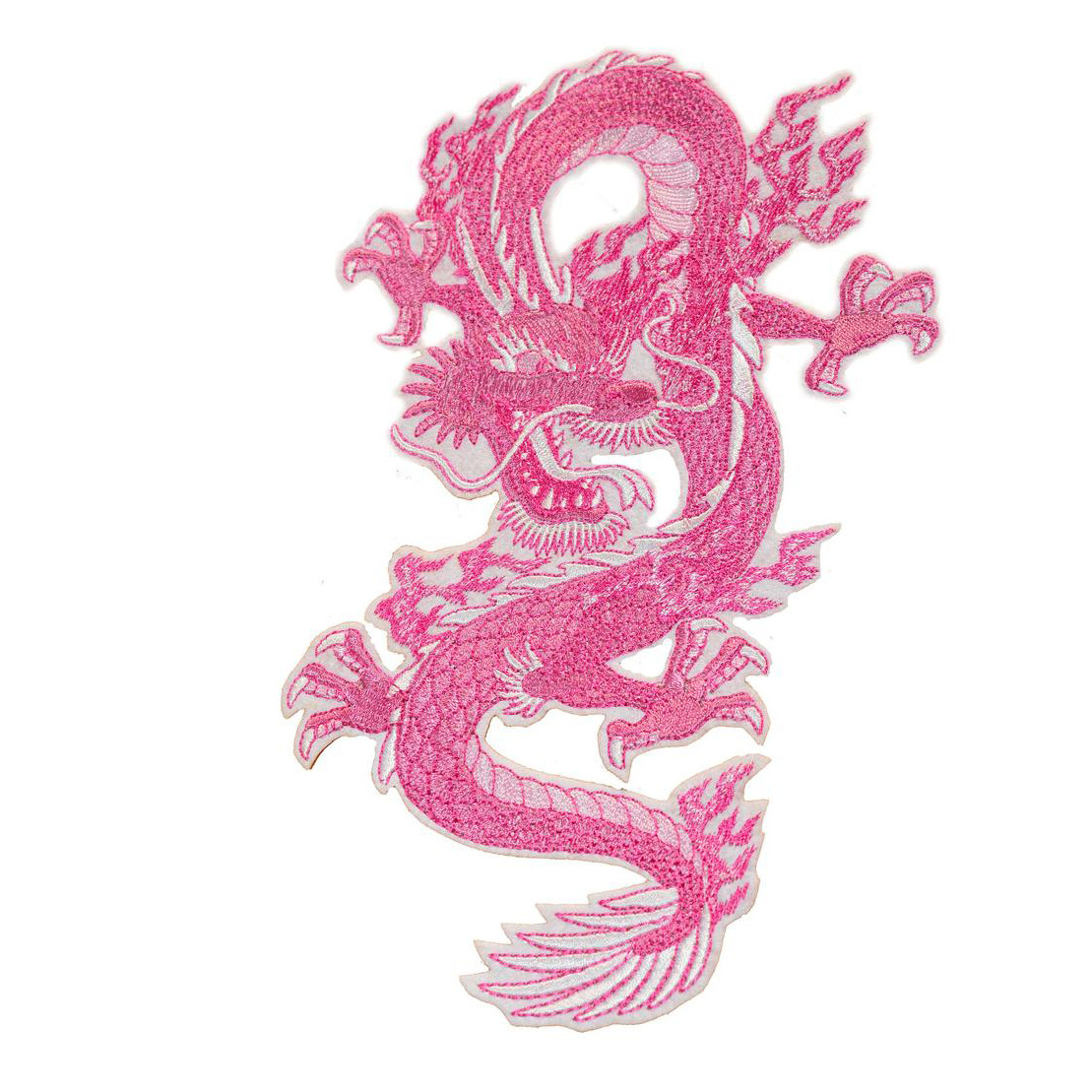 Custom Colors Chinese Dragon Cool Back Size Embroidered Iron on Patches