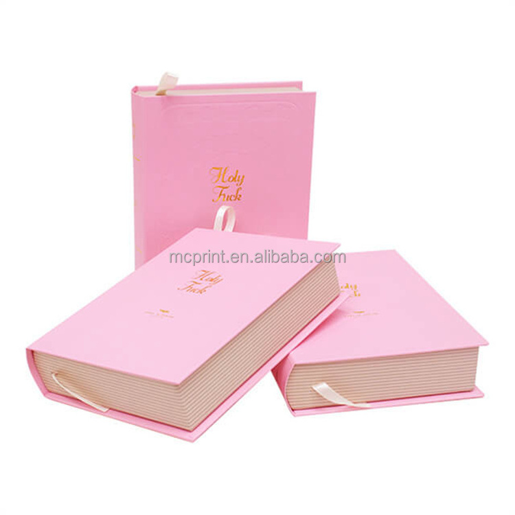 Custom card box clamshell flap boxes fake book style magnetic box for baby children clothing