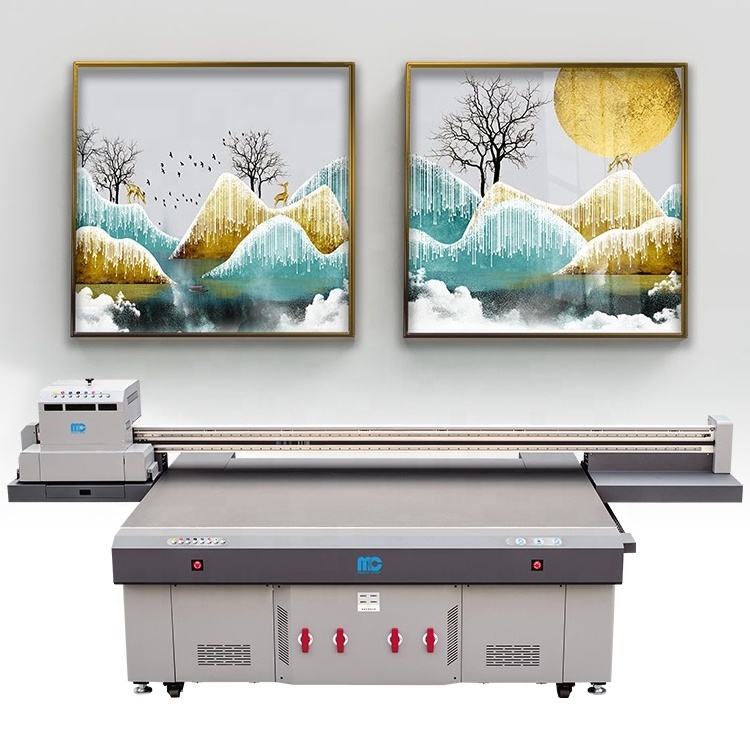 china 2513 Digital Waterproof Wood Inkjet Ricoh Gen5 Gen6 Large UV Flatbed Printer use for acrylic board glass wood materials