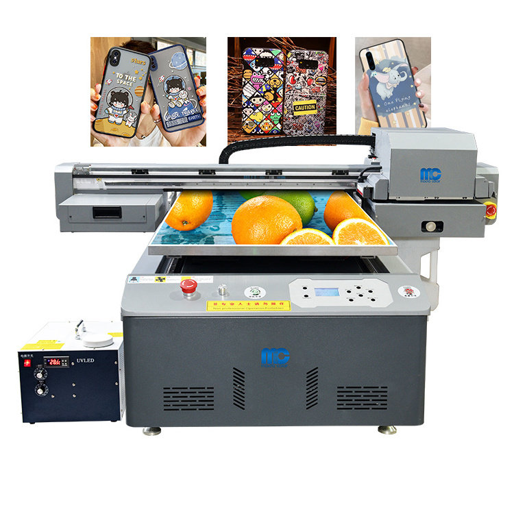 MC600*900mm 3pcs xp600 head printer promotional items flatbed uv printing machines